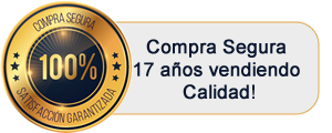Compra segura, 17 años vendiendo calidad!