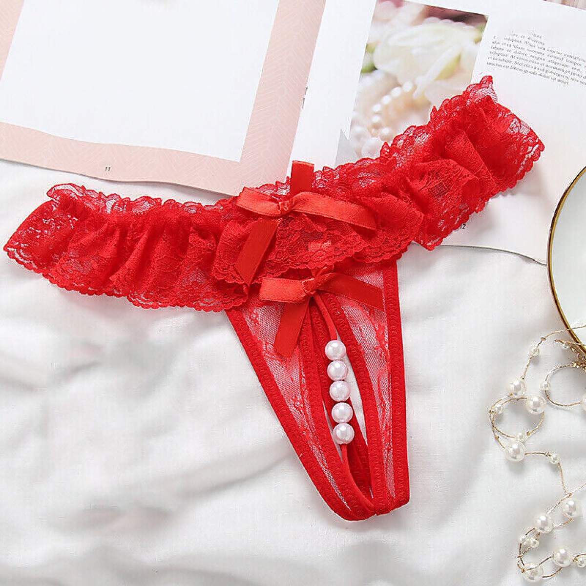 Fan404/ Tangas con perlas